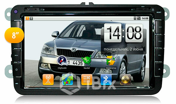 Магнитола iBix Skoda Rapid Магнитола iBix Skoda Rapid